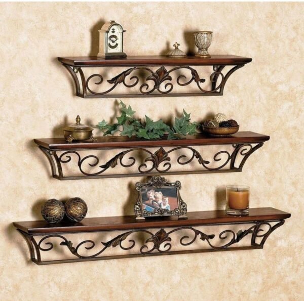 Stylish Wall Mounted Wooden Shelves